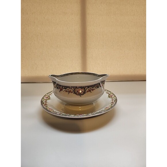 Theodore Haviland Limoges France Gravy Boat with Attached Underplate - Picture 1 of 5